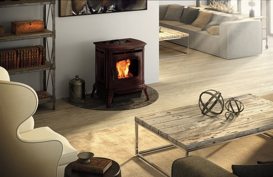 Absolute63 pellet stove Harman at AES Heart & Patio